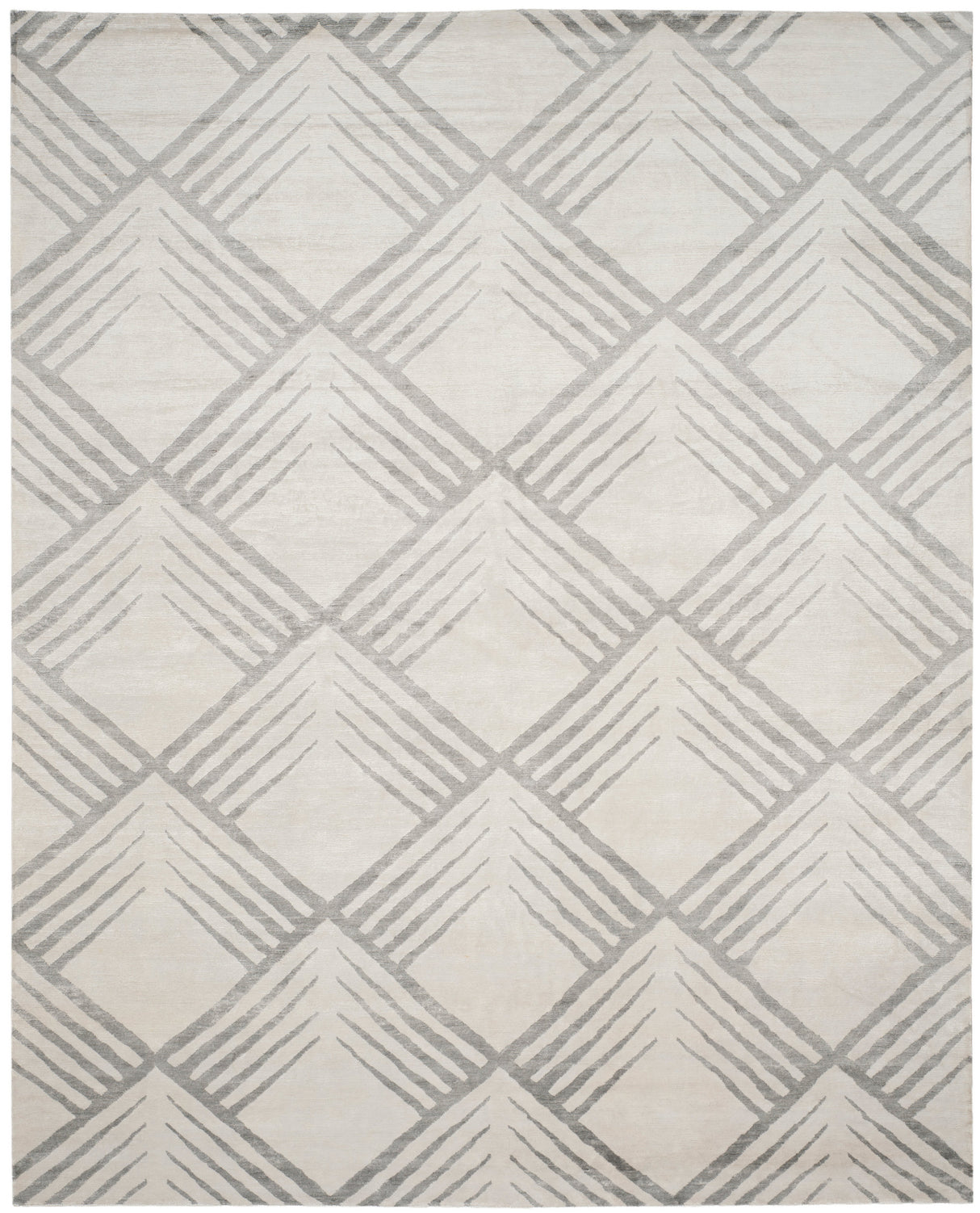 Safavieh Tibetan Tb424A Ivory/Silver Rug.