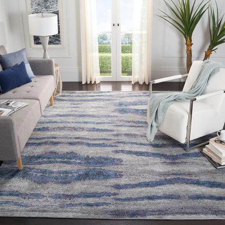 Safavieh Tibetan Tb801G Blue/Silver Rug.