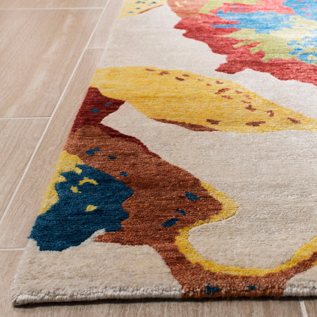 Safavieh Tibetan Tb840A White/Multi Rug.