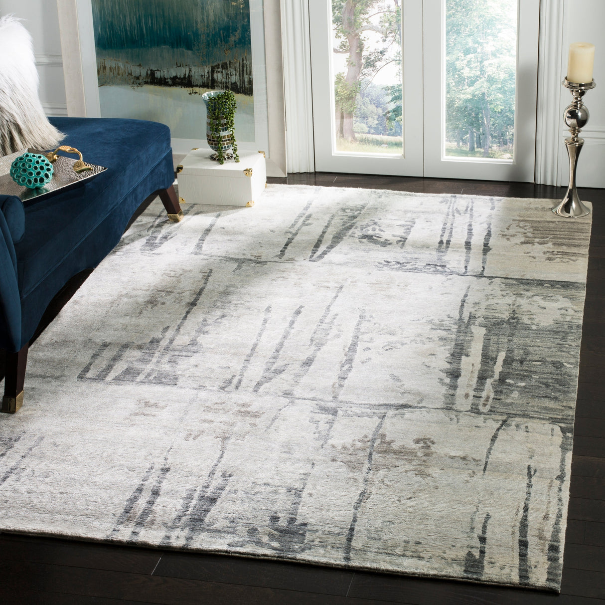 Safavieh Tibetan Tb942A Granite Rug.