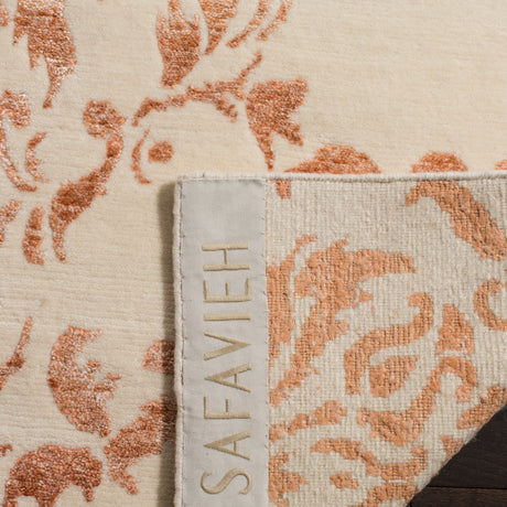 Safavieh Tibetan Tb959A Ivory/Tangerine Rug.