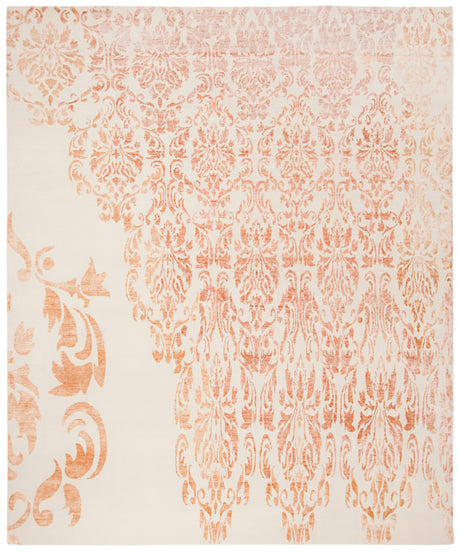 Safavieh Tibetan Tb959A Ivory/Tangerine Rug.