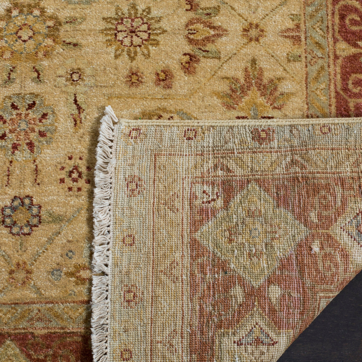 Safavieh Tabriz Tbz424A Beige/Rust Rugs.