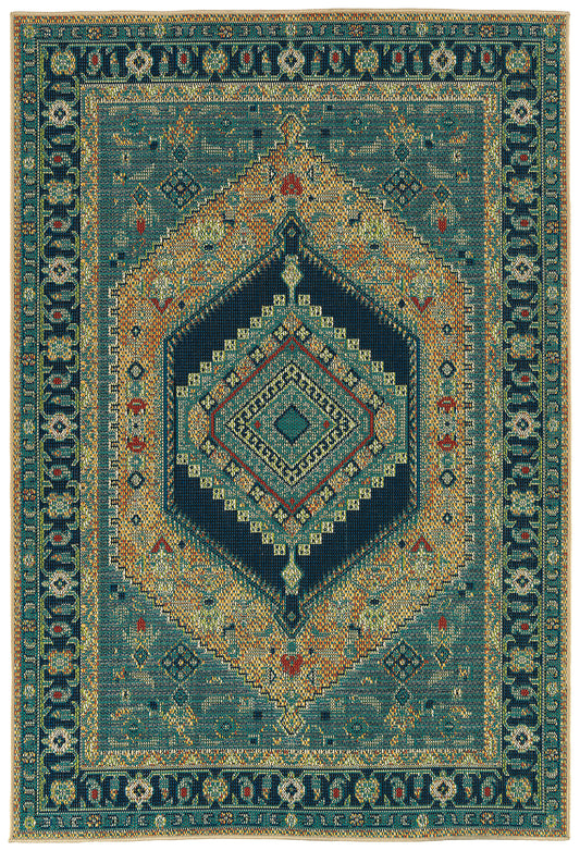 Kaleen Lee Boulevard Tdl01-17 Blue Area Rug