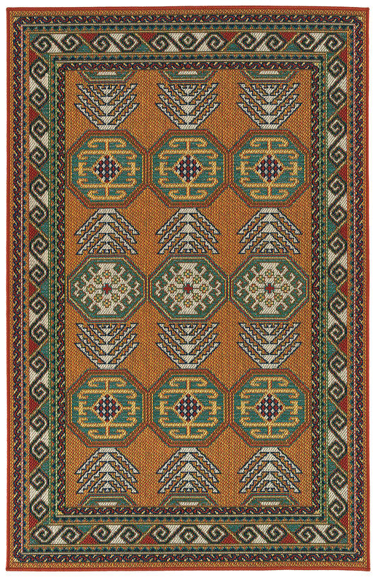 Kaleen Lee Boulevard Tdl02-89 Orange Area Rug