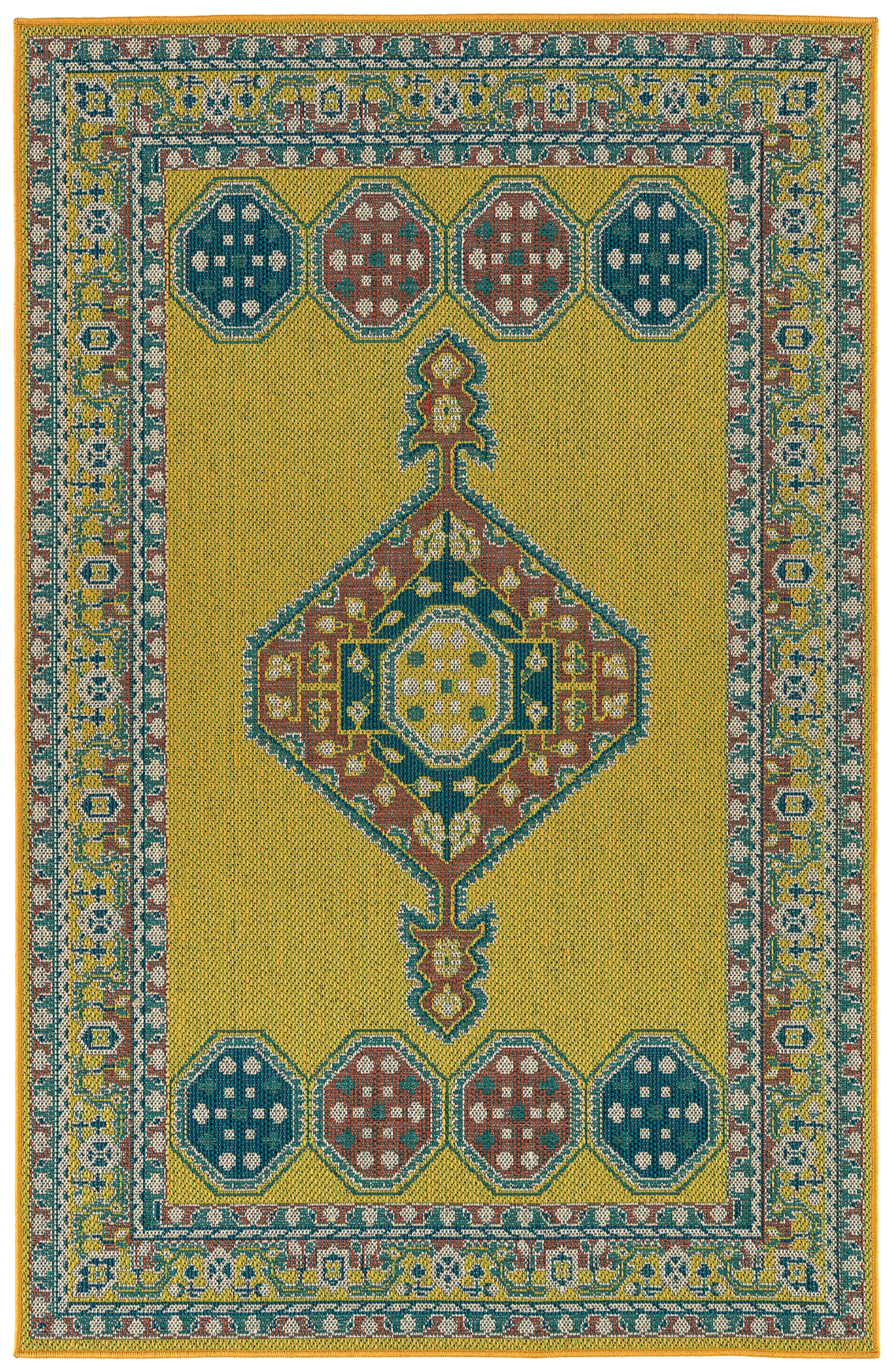 Kaleen Lee Boulevard Tdl04-28 Yellow Area Rug