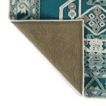 Kaleen Warwick Tdw03-91 Teal Area Rug