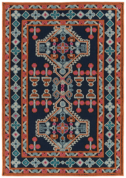 Kaleen Warwick Tdw06-22 Navy Area Rug