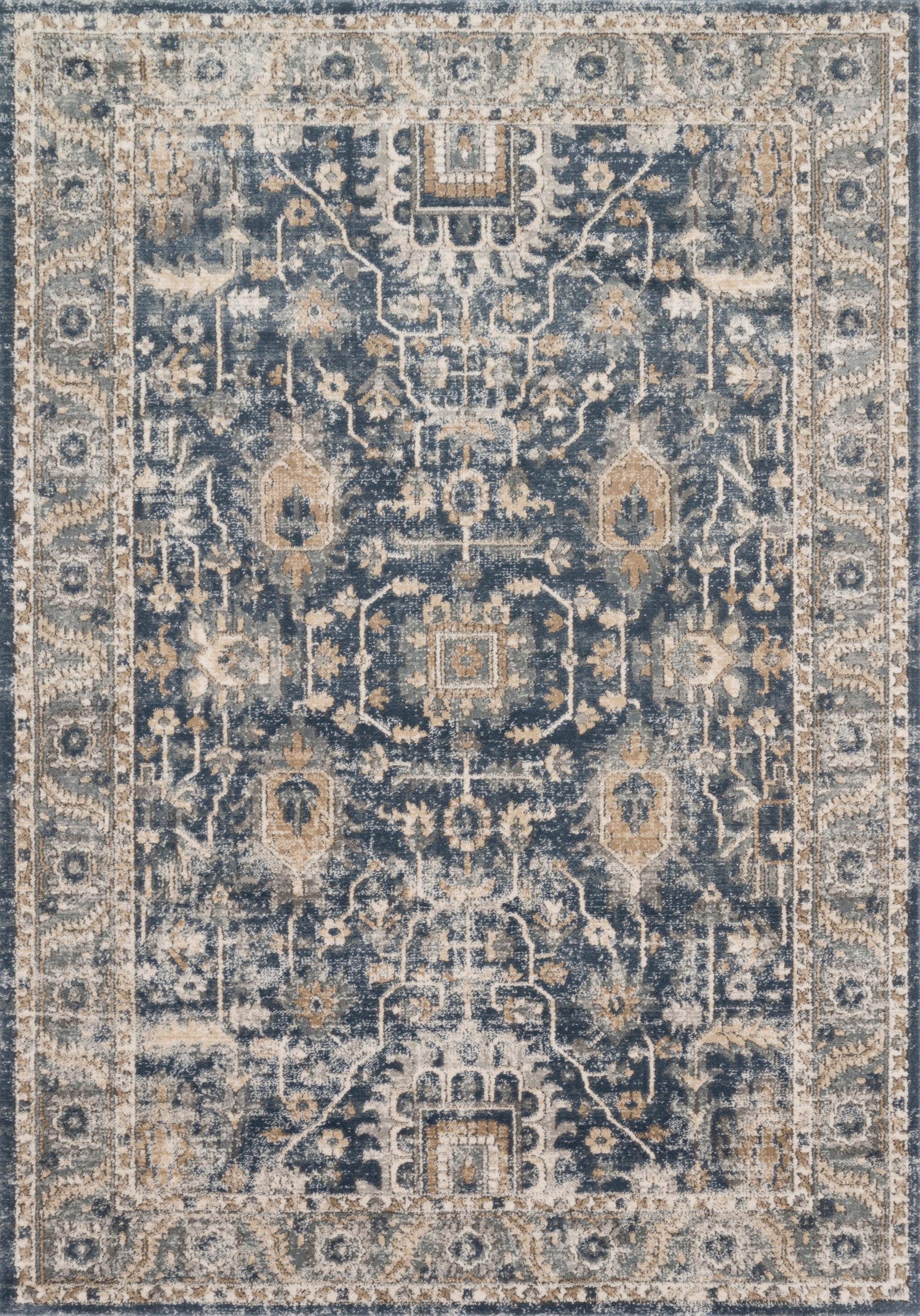 Loloi Teagan Tea-03 Denim/Pebble Area Rug