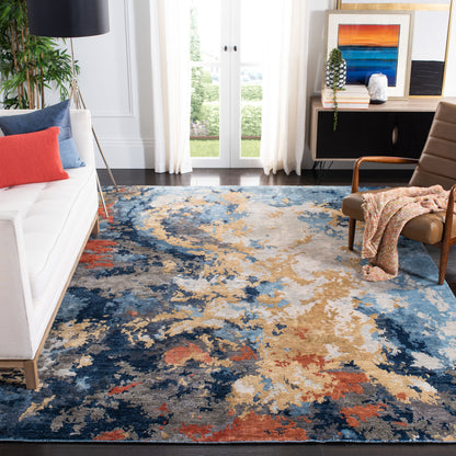 Safavieh Tiffany Tfn607M Blue/Gold Area Rug