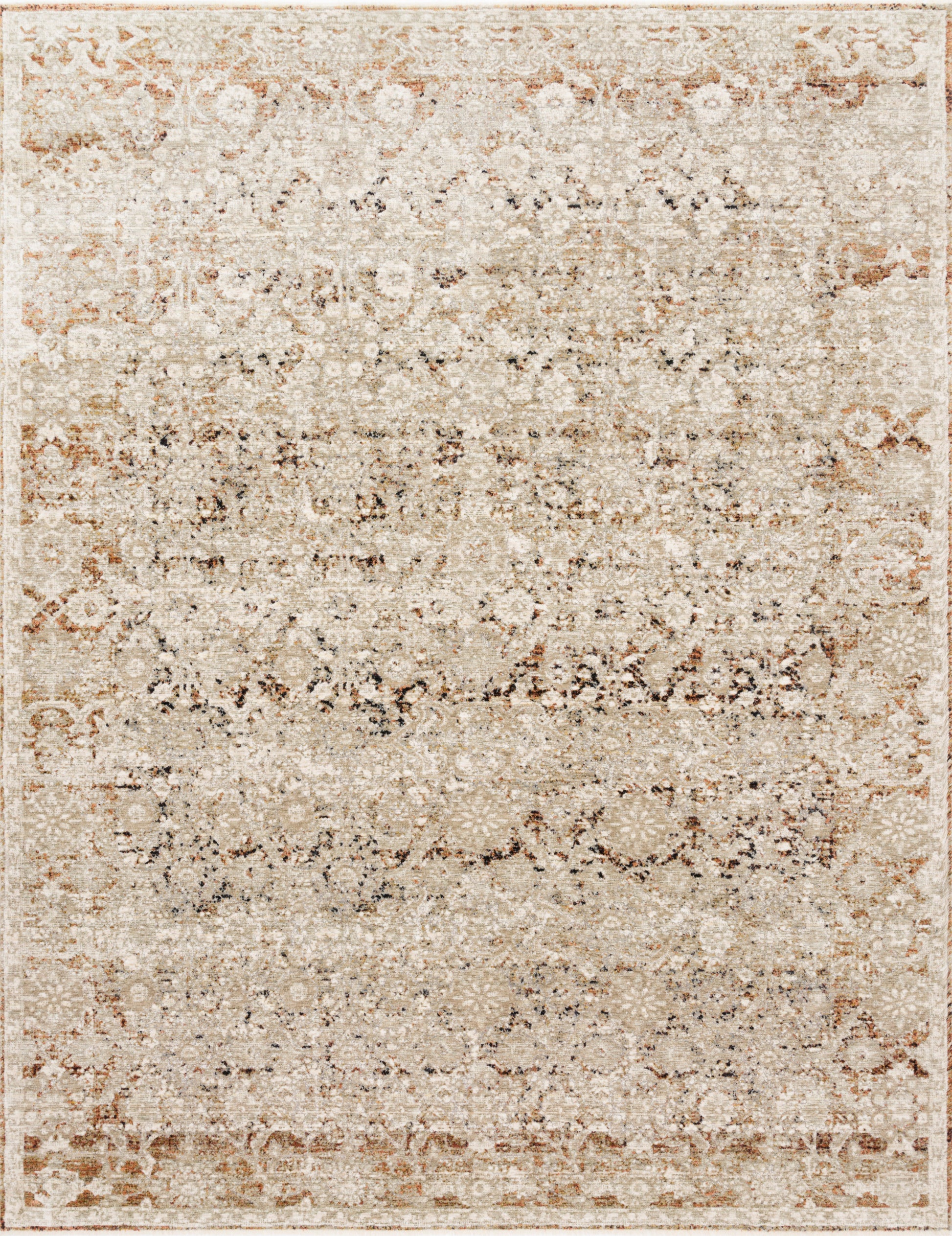 Loloi Theia The-07 Natural/Rust Area Rug