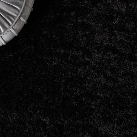 Safavieh Tahoe Shag Tho670Z Black Rug.