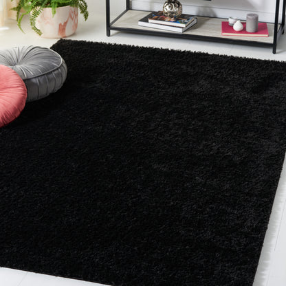 Safavieh Tahoe Shag Tho670Z Black Area Rug