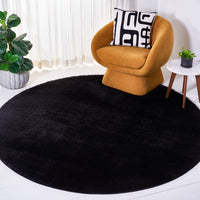 Safavieh Tahoe Shag Tho670Z Black Area Rug