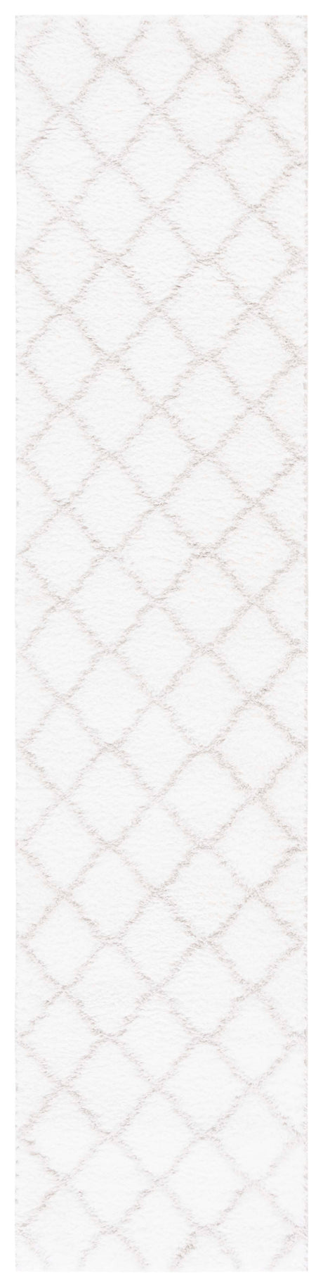 Safavieh Tahoe Shag Tho675A White/Silver Rug.