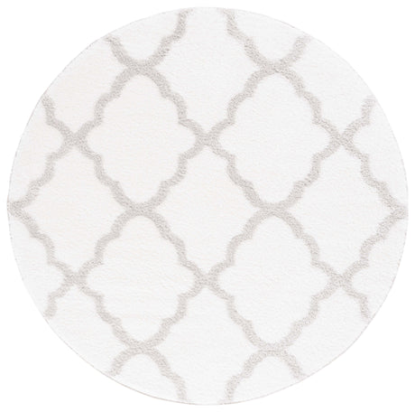 Safavieh Tahoe Shag Tho675A White/Silver Rug.