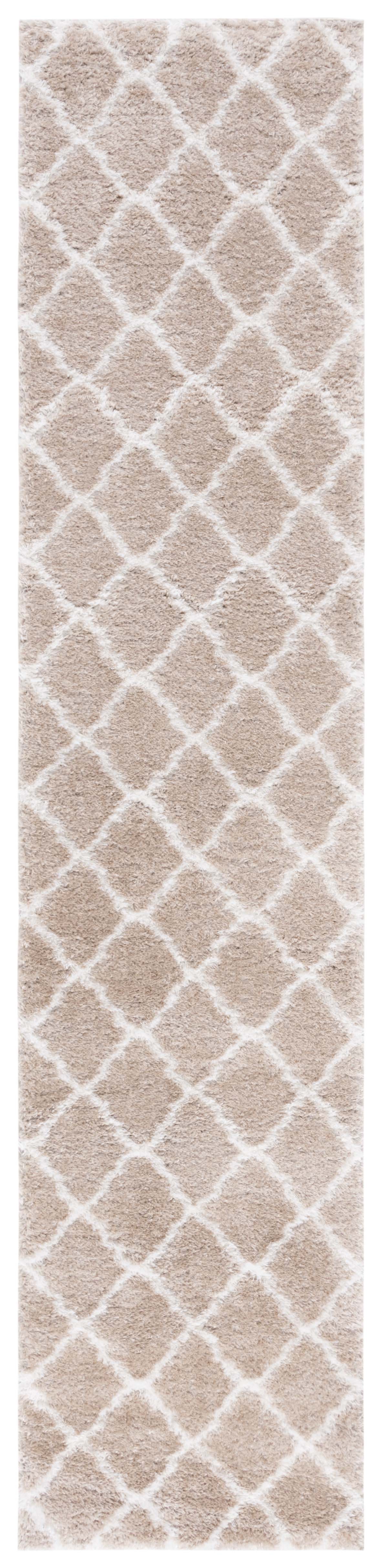 Safavieh Tahoe Shag Tho675B Beige/White Rug.