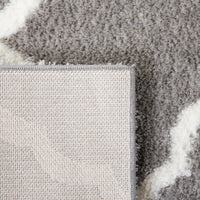 Safavieh Tahoe Shag Tho675F Grey/White Area Rug