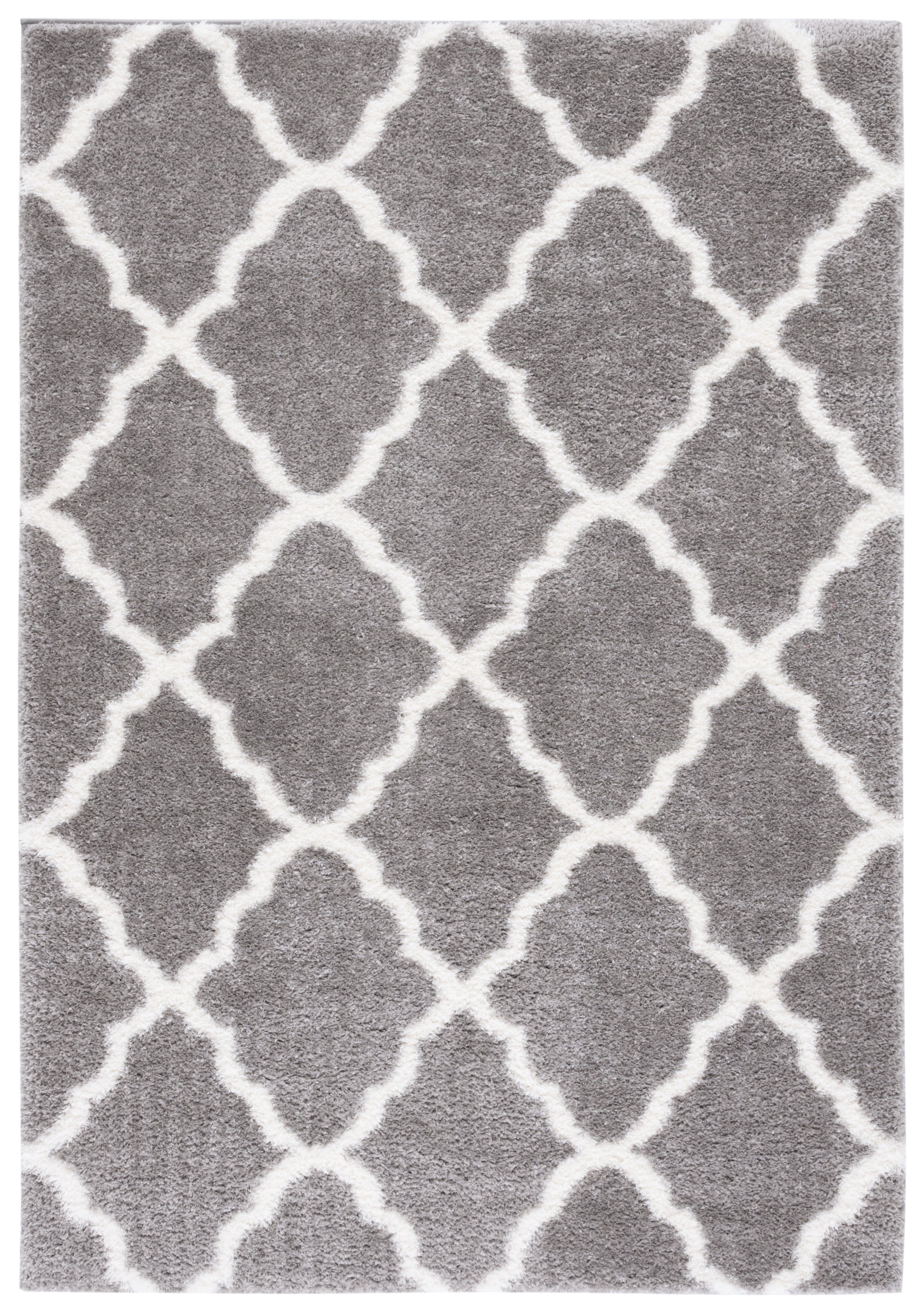 Safavieh Tahoe Shag Tho675F Grey/White Area Rug