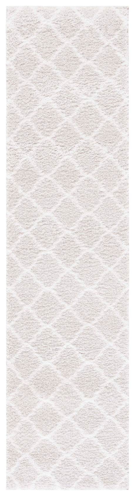 Safavieh Tahoe Shag Tho675G Silver/White Rug.
