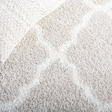 Safavieh Tahoe Shag Tho675G Silver/White Rug.