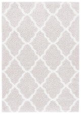 Safavieh Tahoe Shag Tho675G Silver/White Rug.
