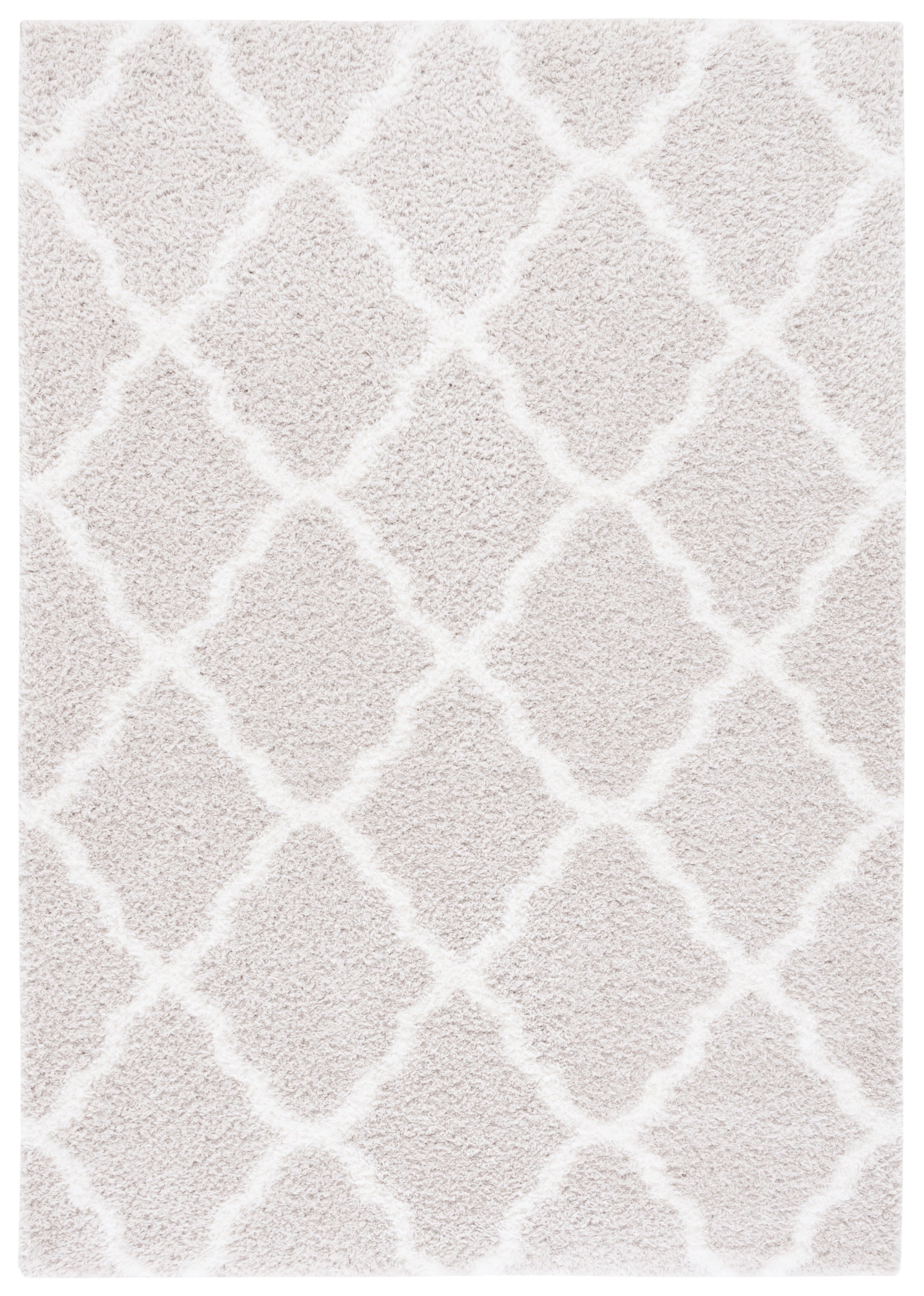 Safavieh Tahoe Shag Tho675G Silver/White Area Rug