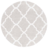 Safavieh Tahoe Shag Tho675G Silver/White Rug.