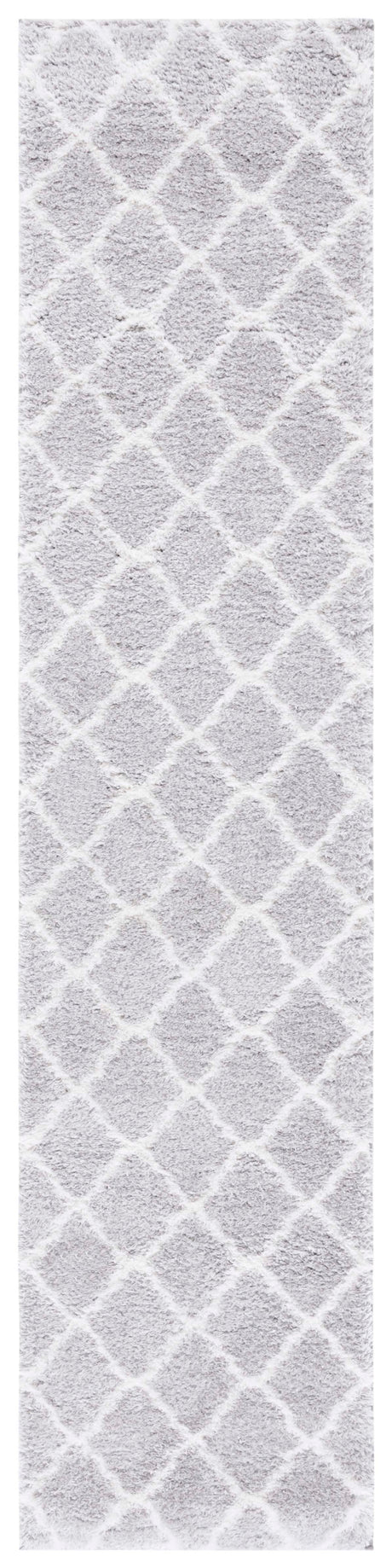 Safavieh Tahoe Shag Tho675H Light Grey/White Rug.