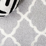 Safavieh Tahoe Shag Tho675H Light Grey/White Rug.
