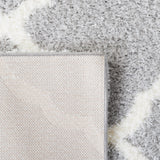 Safavieh Tahoe Shag Tho675H Light Grey/White Rug.