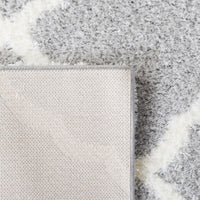 Safavieh Tahoe Shag Tho675H Light Grey/White Area Rug