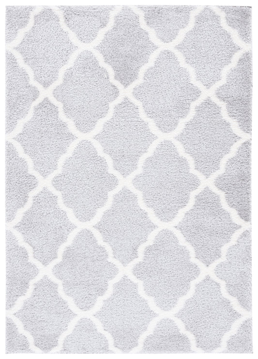 Safavieh Tahoe Shag Tho675H Light Grey/White Area Rug