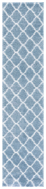 Safavieh Tahoe Shag Tho675M Blue/White Rug.