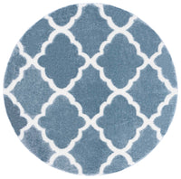 Safavieh Tahoe Shag Tho675M Blue/White Area Rug