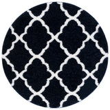 Safavieh Tahoe Shag Tho675N Navy/White Rug.