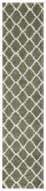 Safavieh Tahoe Shag Tho675W Sage/White Rug.