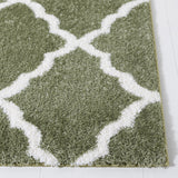 Safavieh Tahoe Shag Tho675W Sage/White Rug.