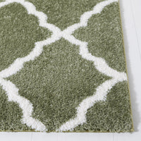 Safavieh Tahoe Shag Tho675W Sage/White Area Rug