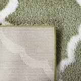 Safavieh Tahoe Shag Tho675W Sage/White Rug.