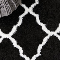 Safavieh Tahoe Shag Tho675Z Black/White Area Rug