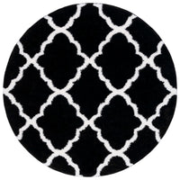 Safavieh Tahoe Shag Tho675Z Black/White Area Rug