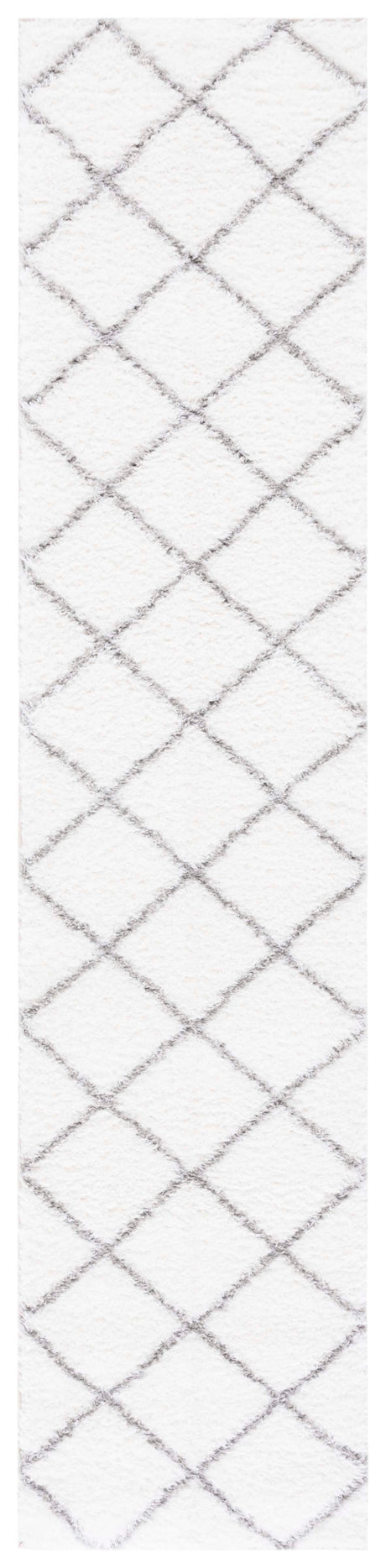 Safavieh Tahoe Shag Tho676A White/Grey Rug.