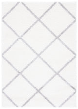 Safavieh Tahoe Shag Tho676A White/Grey Rug.
