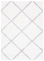 Safavieh Tahoe Shag Tho676A White/Grey Rug.