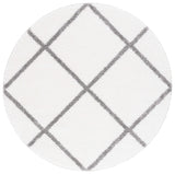 Safavieh Tahoe Shag Tho676A White/Grey Rug.