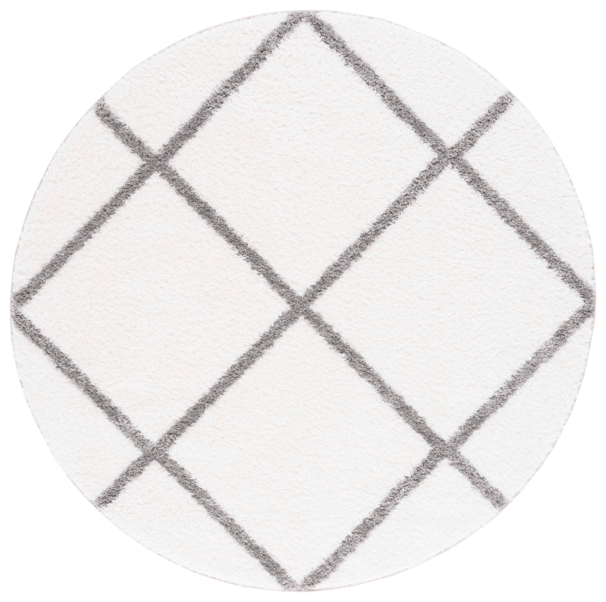 Safavieh Tahoe Shag Tho676A White/Grey Area Rug