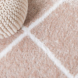 Safavieh Tahoe Shag Tho676B Beige/White Rug.