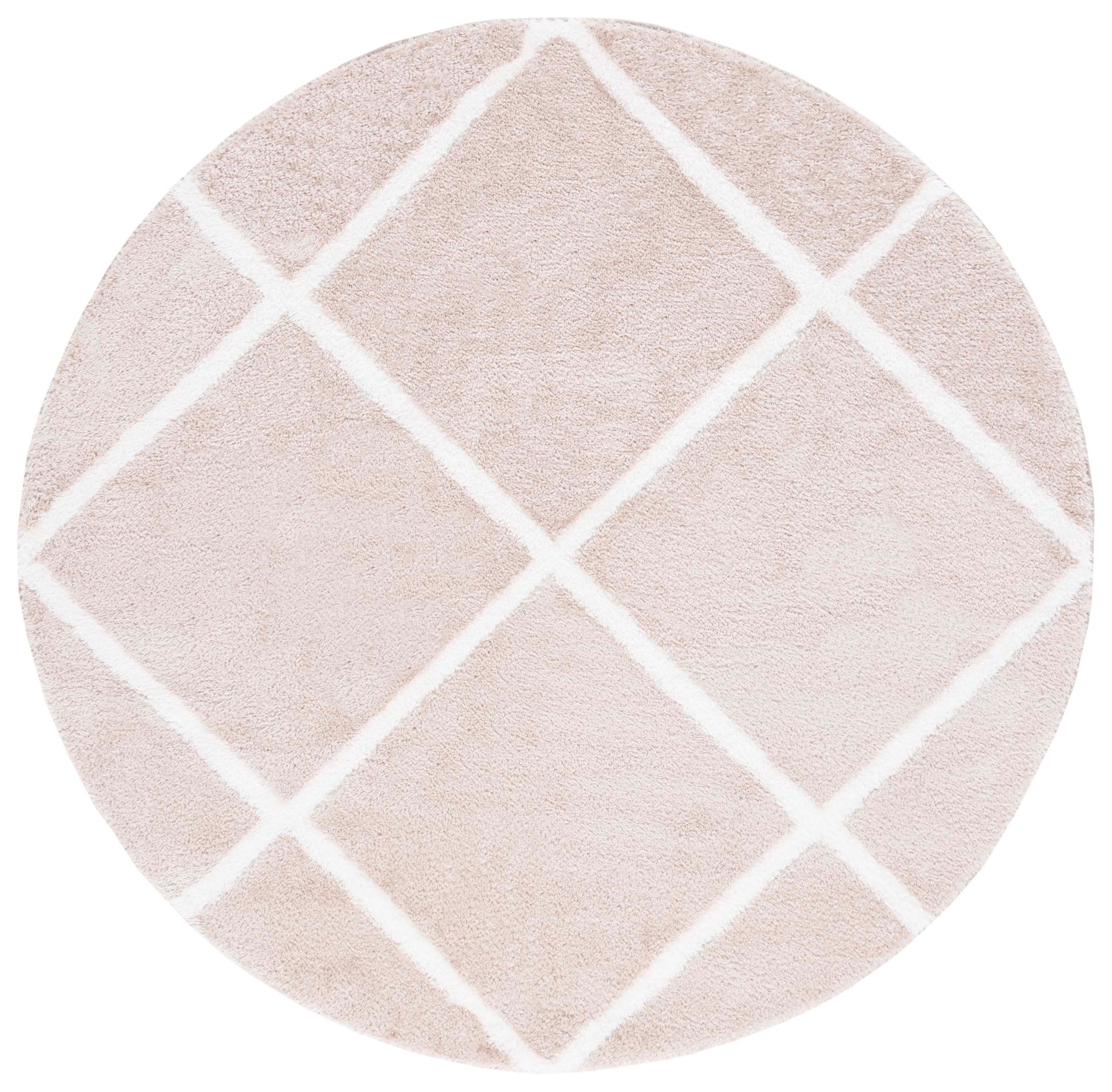 Safavieh Tahoe Shag Tho676B Beige/White Area Rug