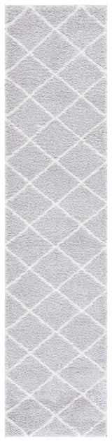 Safavieh Tahoe Shag Tho676F Light Grey/White Rug.